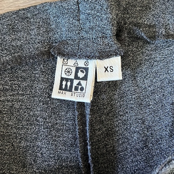 80s Max Studio Gray knit jersey Pantsuit Slinky Relaxed Silhouette - Picture 9 of 17